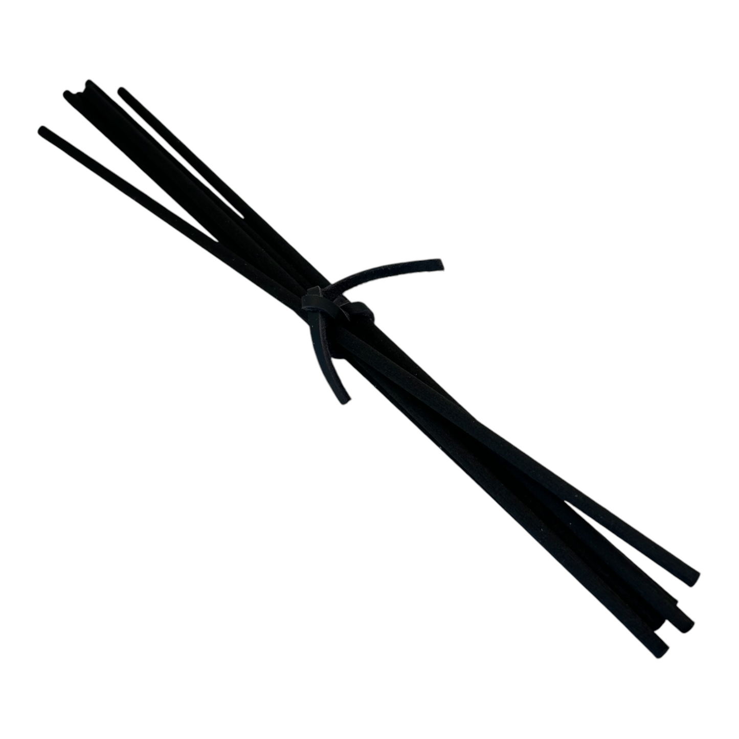 Black fiber reeds for diffusers, designed to evenly distribute fragrance and enhance the ambiance of any space with a modern, sleek look