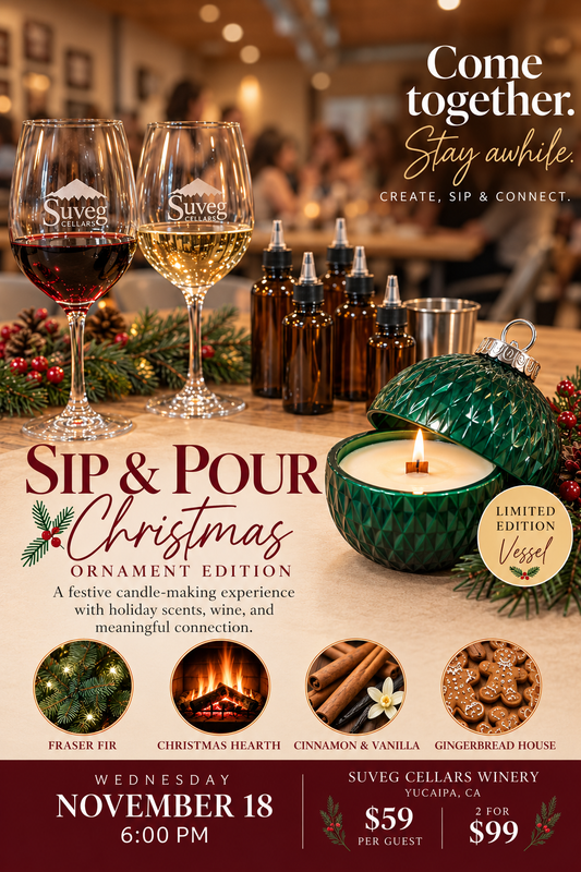 Sip & Pour | Christmas Ornament Edition Nov. 18 at 6PM