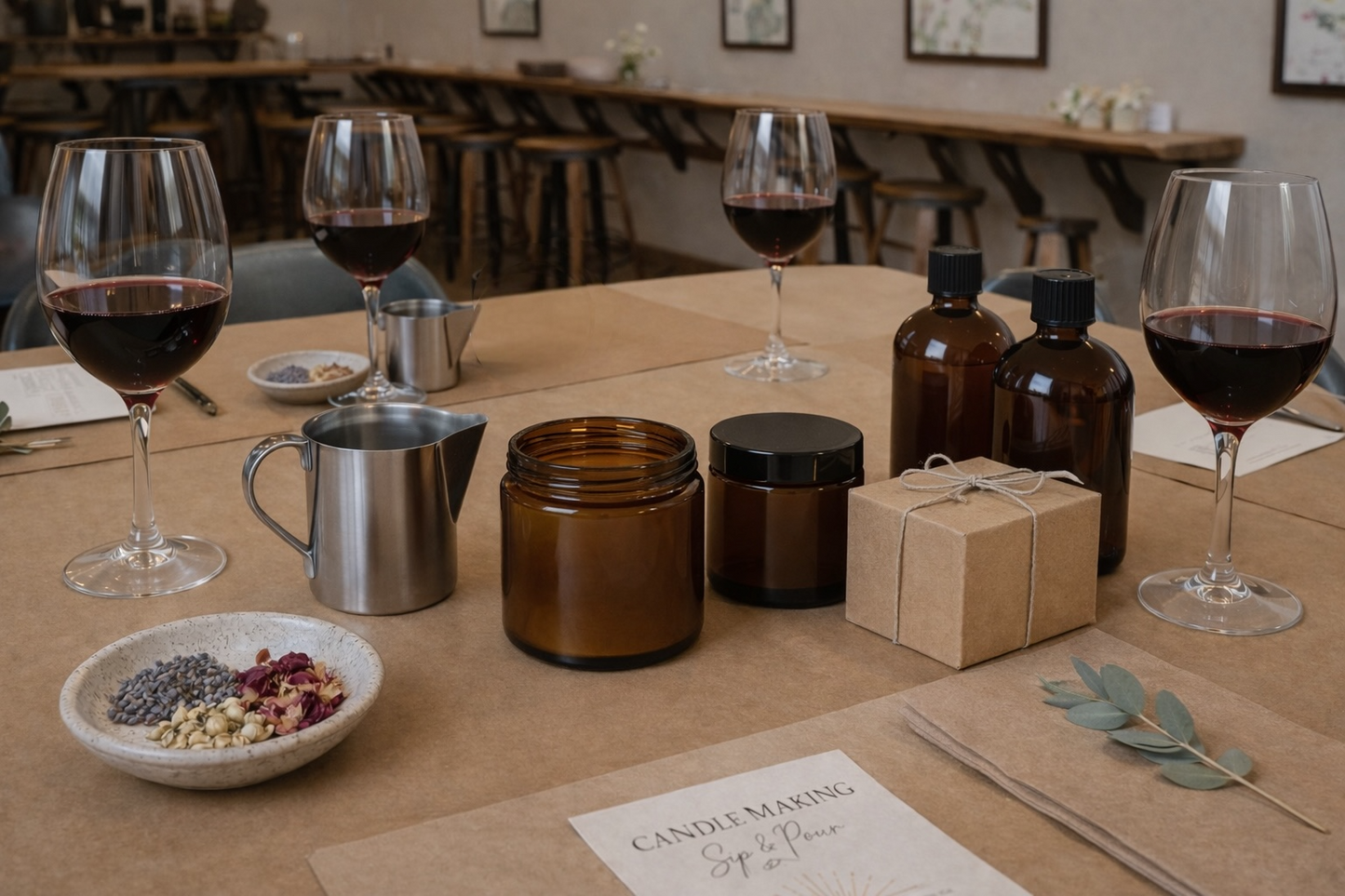 Sip & Pour Candle Gathering at Suveg Cellars Winery, Yucaipa, California May 30th, 3PM
