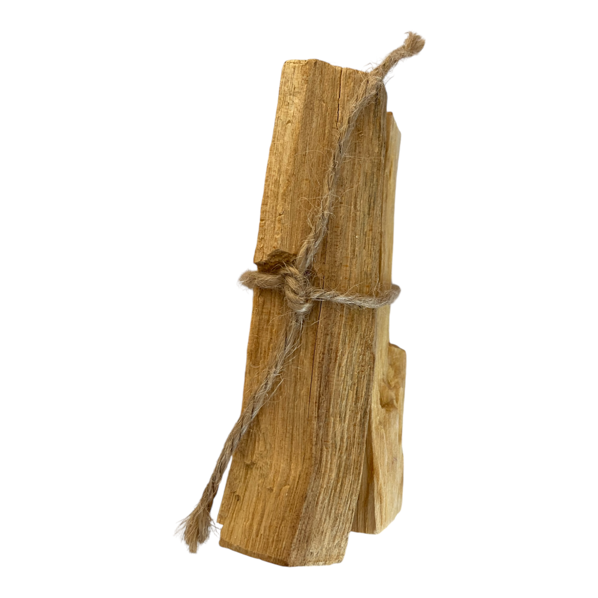 Set of three Palo Santo sticks, known for their calming and cleansing properties, perfect for creating a peaceful atmosphere and purifying your space