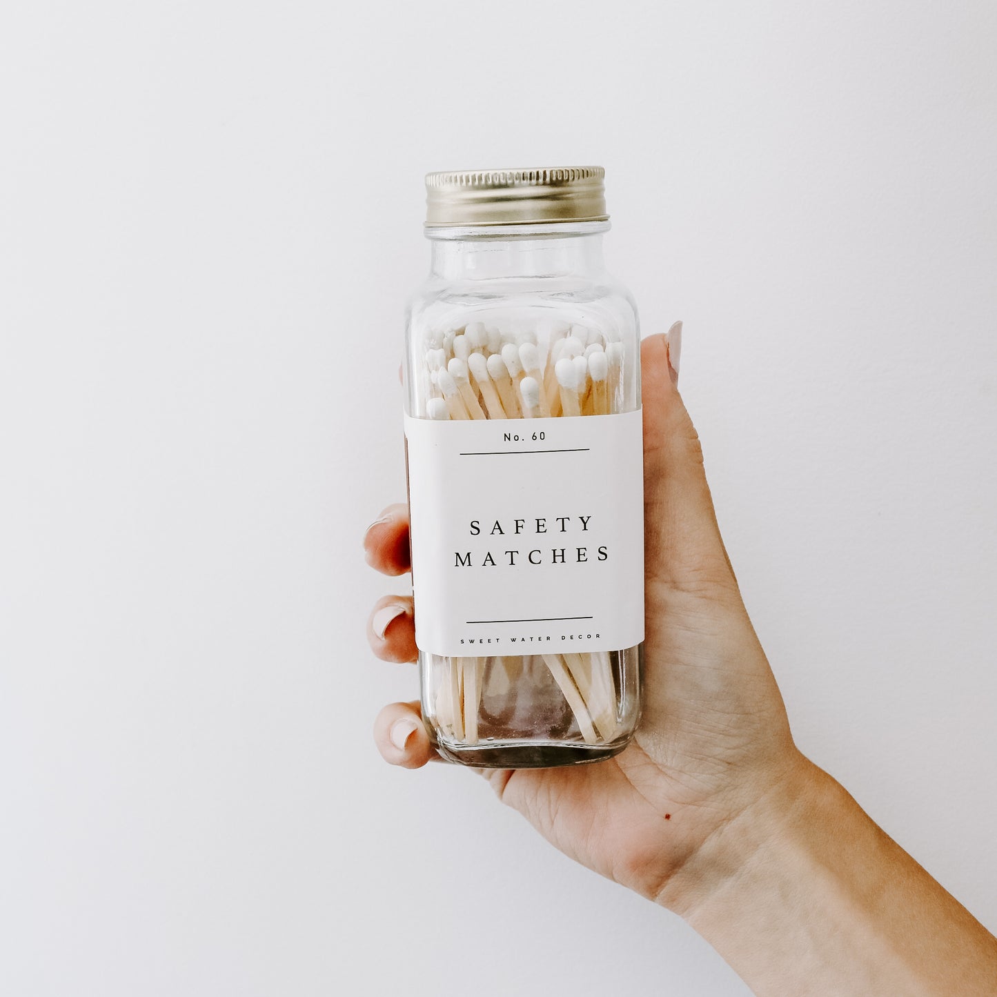 Safety matches included in the wellness basket, perfect for lighting candles and creating a cozy, relaxing atmosphere